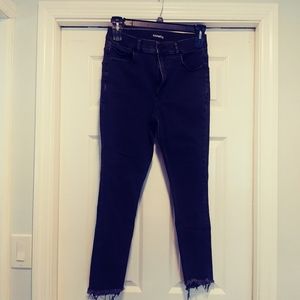 Express high rise jeans.